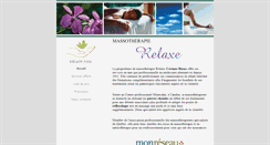 Desktop Screenshot of massotherapierelaxe.com